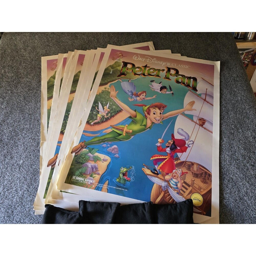 Vintage Walt Disney Movie Posters Lot Of 14 1990s